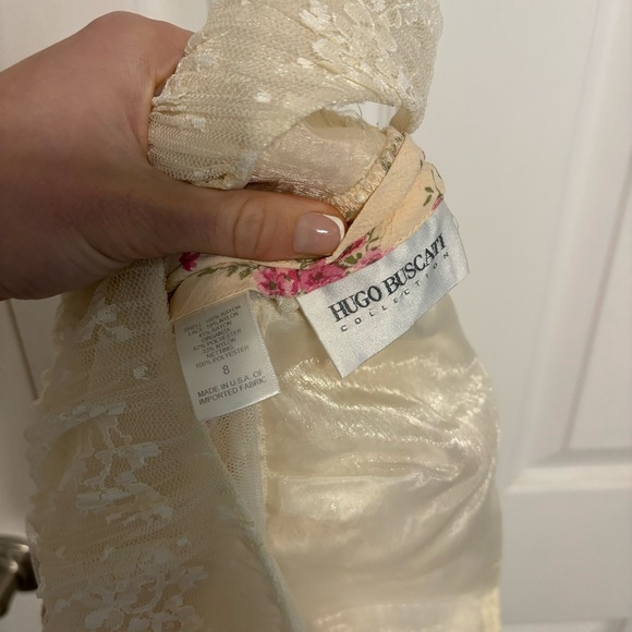 Vintage Y2K Hugo Buscati Floral Midi Dress - Picture 5 of 6